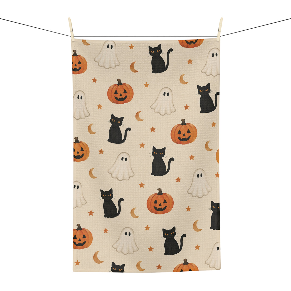Spooky Check Microfiber Tea Towel