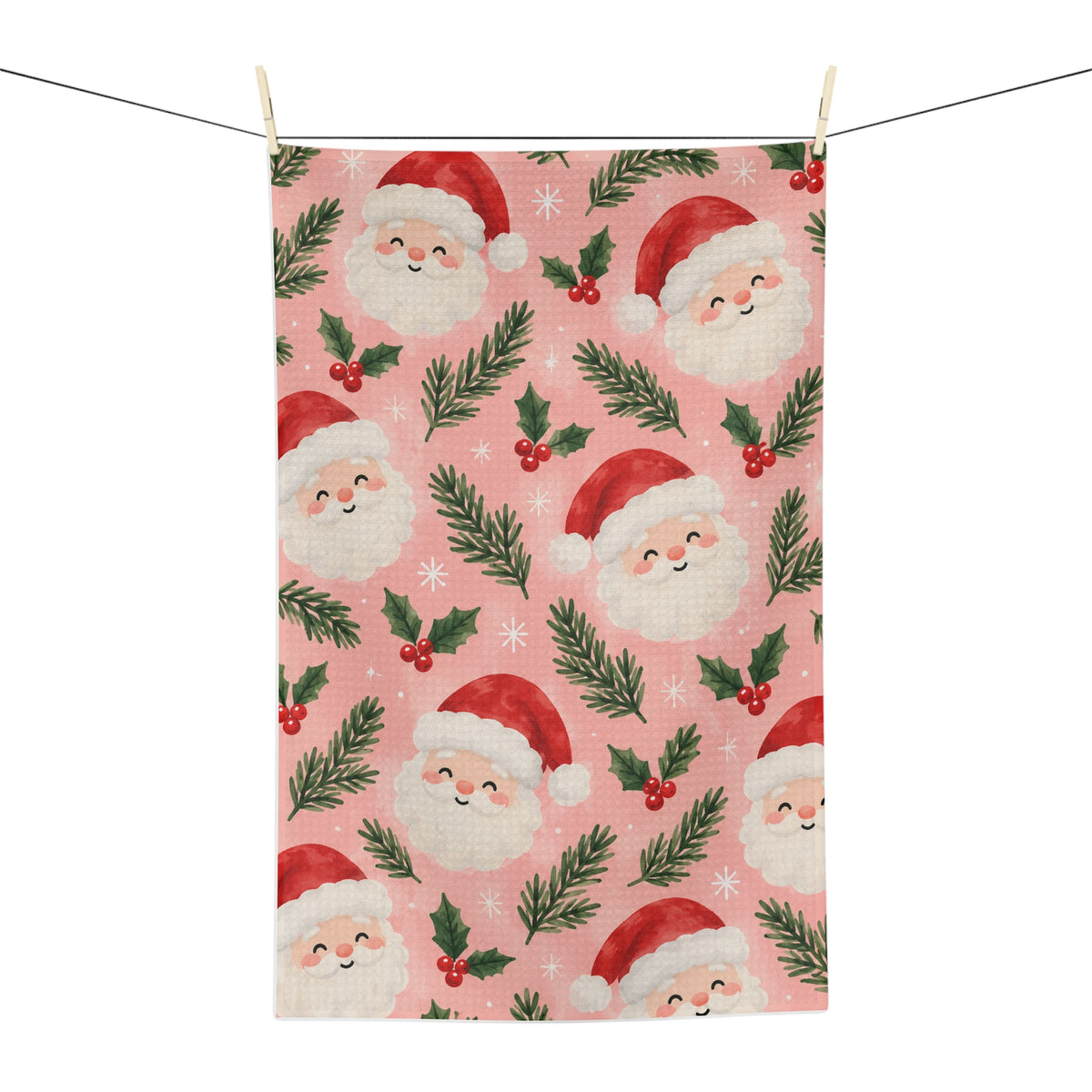 Jolly Santa Microfiber Tea Towel