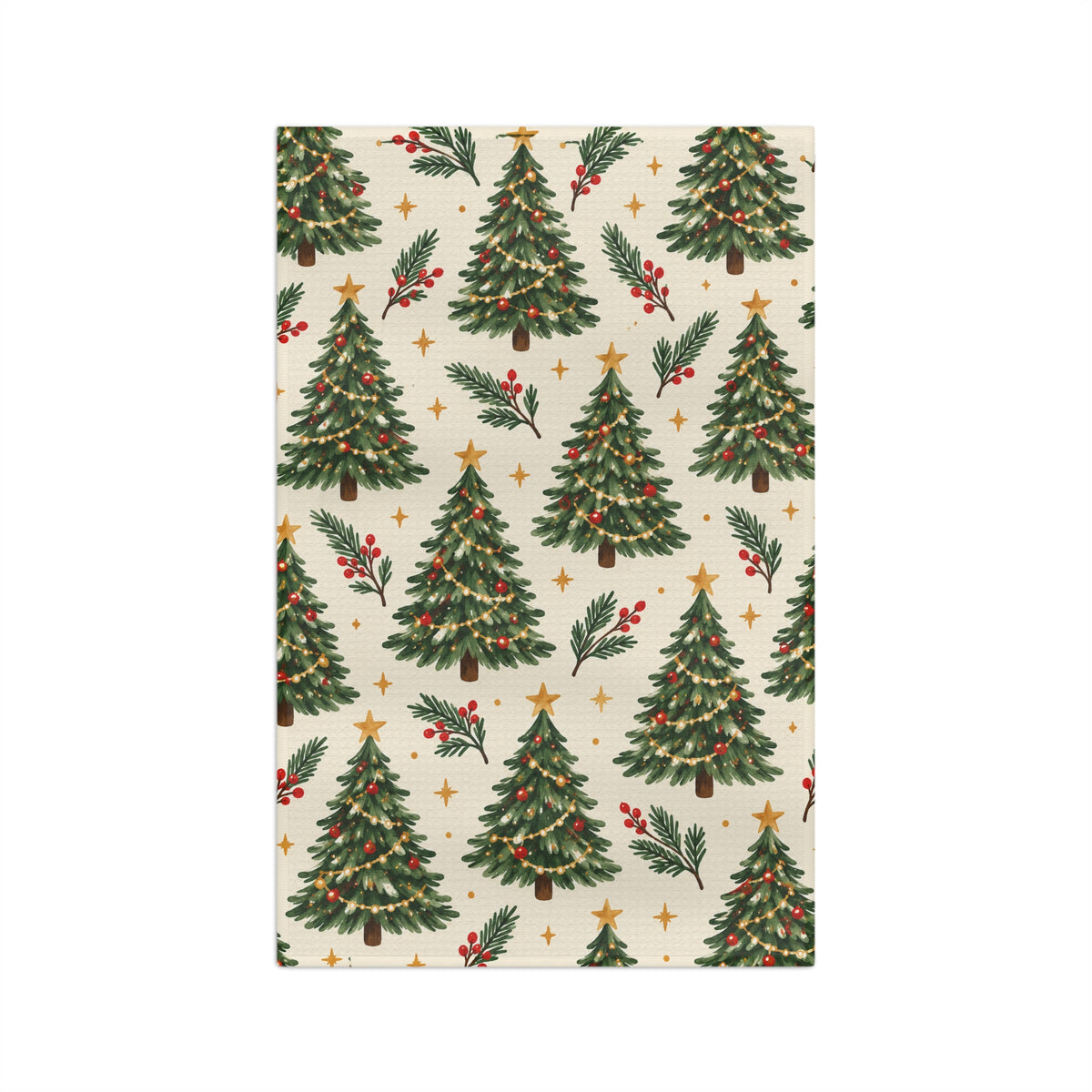 Christmas Tree Farm Microfiber Tea Towel