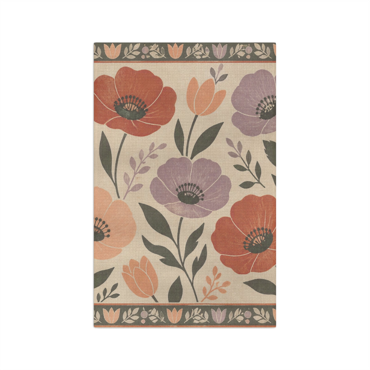 Flower Microfiber Tea Towel