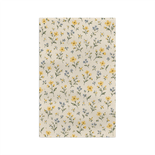 Buttercup Mini Floral Microfiber Tea Towel
