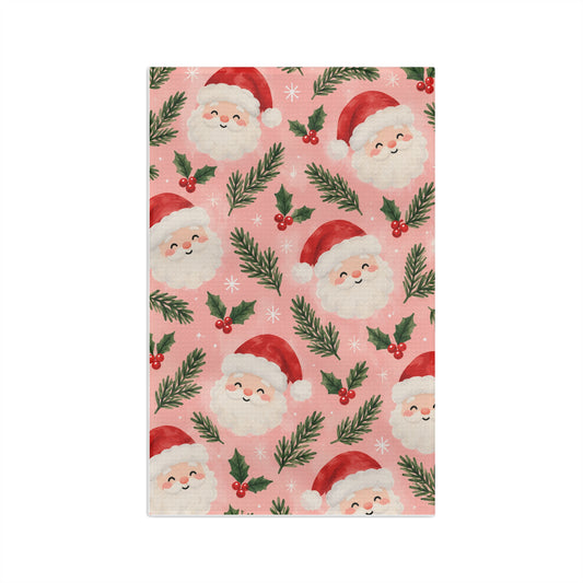 Jolly Santa Microfiber Tea Towel