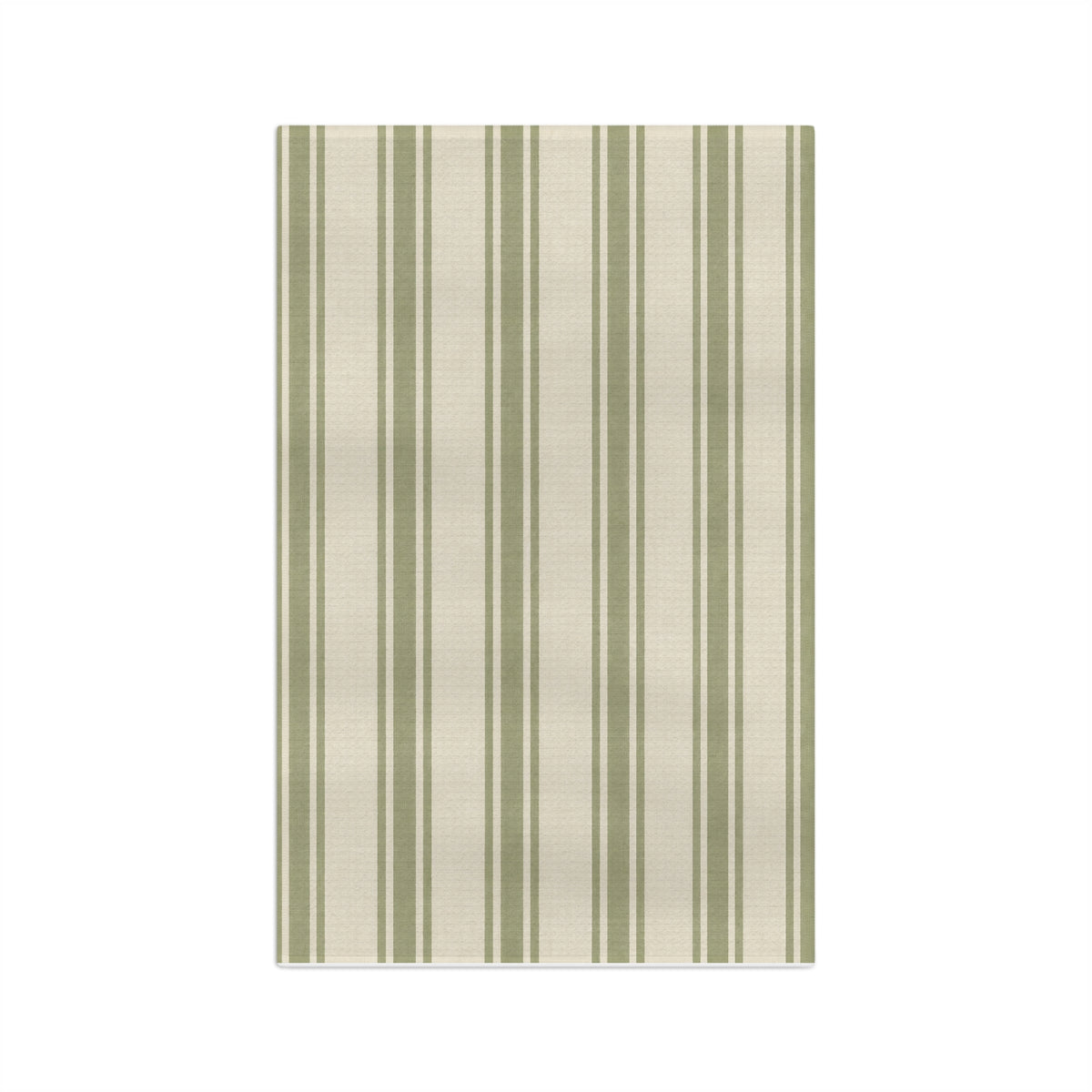 Sage Stripe Microfiber Tea Towel