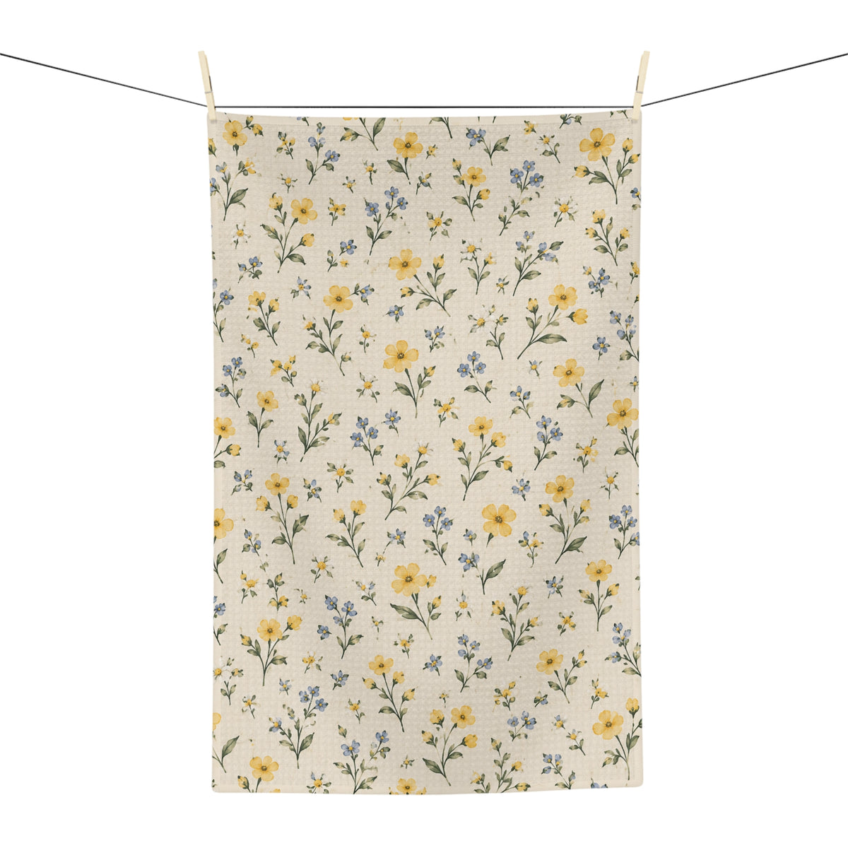 Buttercup Mini Floral Microfiber Tea Towel