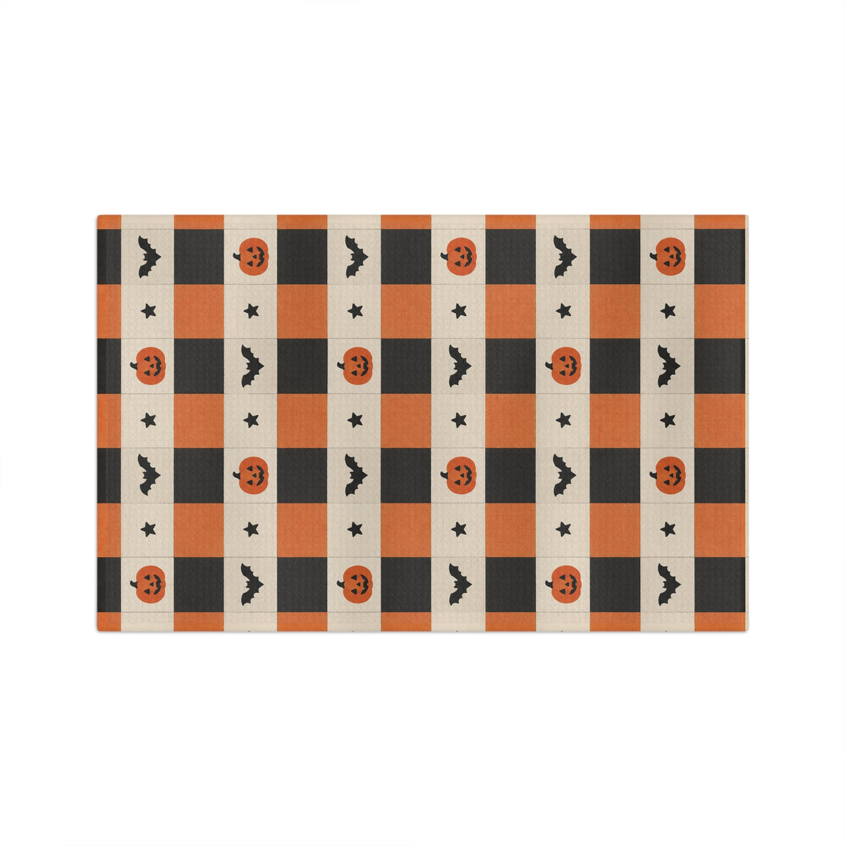 Spooky Check Microfiber Tea Towel