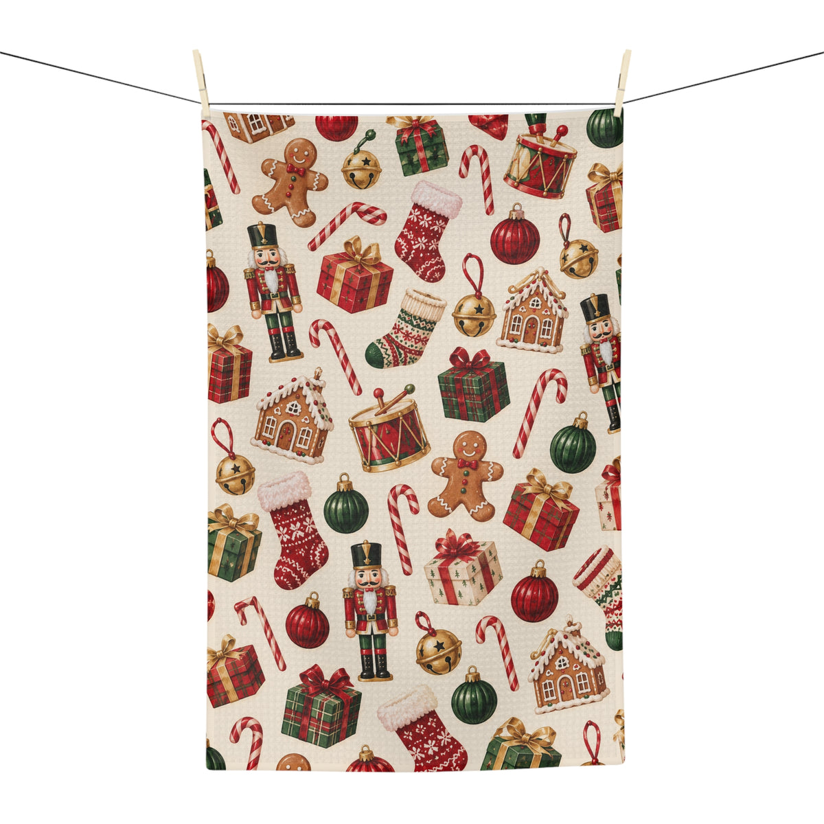 Merry & Bright Microfiber Tea Towel