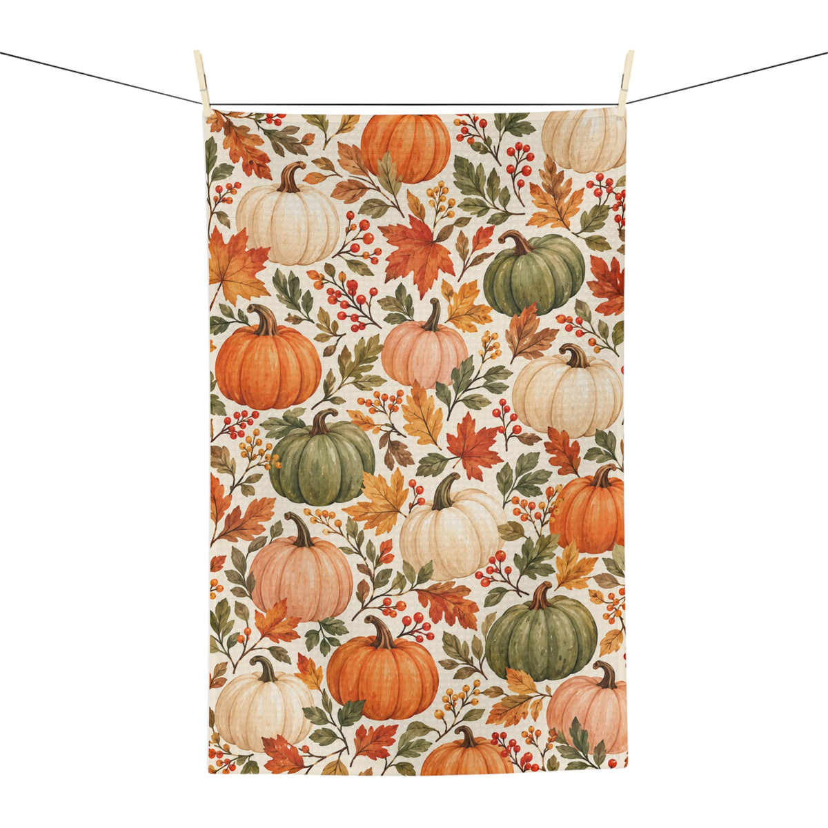 Pumpkin Patch Microfiber Tea Towel