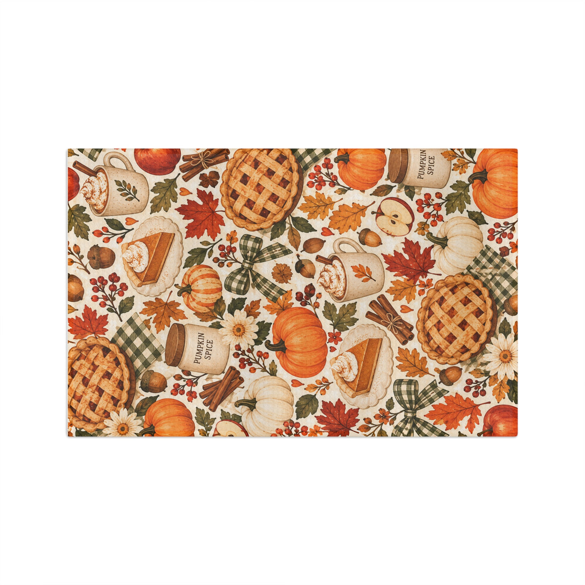 Pumpkin Pie Season Microfiber Tea Towel