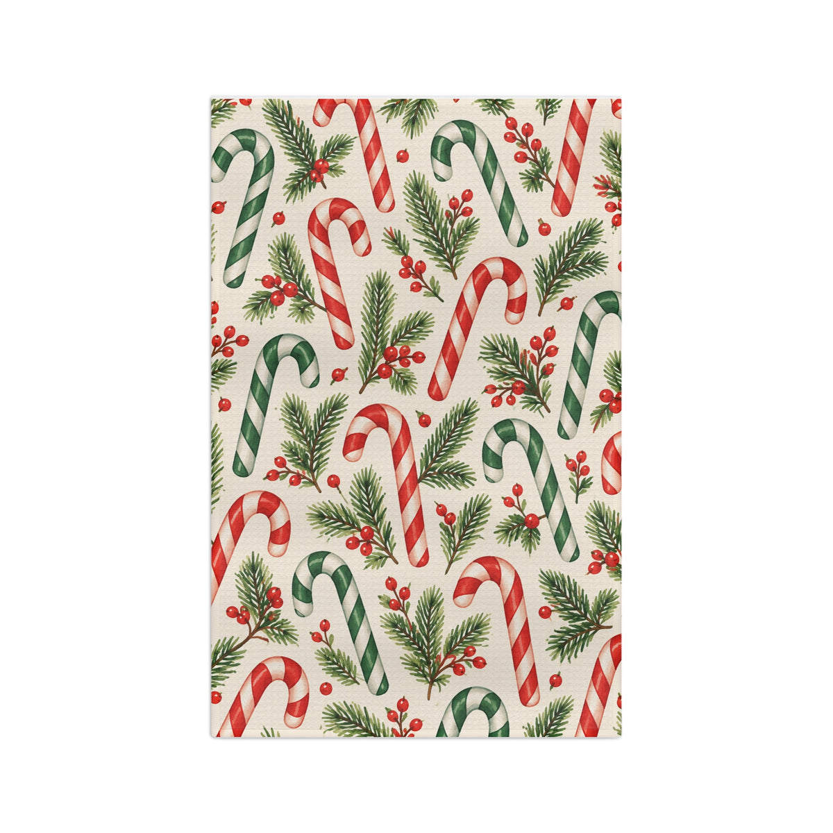 Candy Cane Lane Microfiber Tea Towel