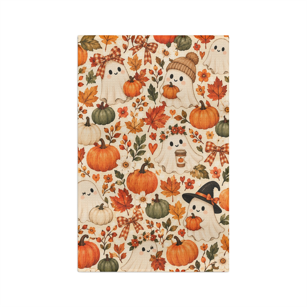 Pumpkin Boo Microfiber Tea Towel