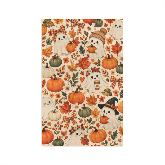 Pumpkin Boo Microfiber Tea Towel