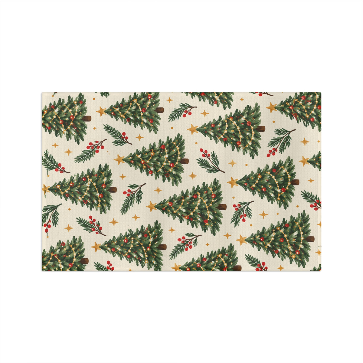 Christmas Tree Farm Microfiber Tea Towel
