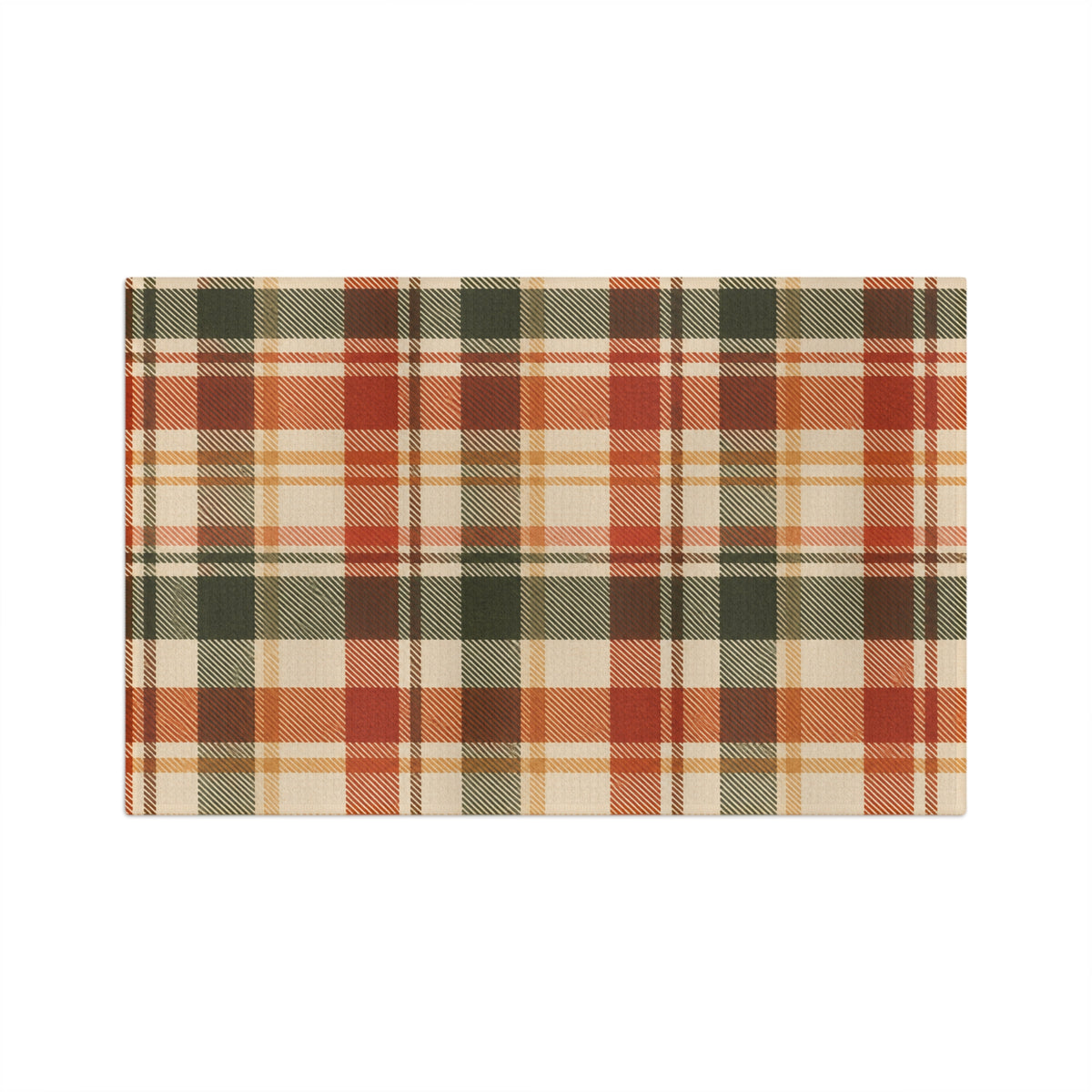 Harvest Plaid Microfiber Tea Towel