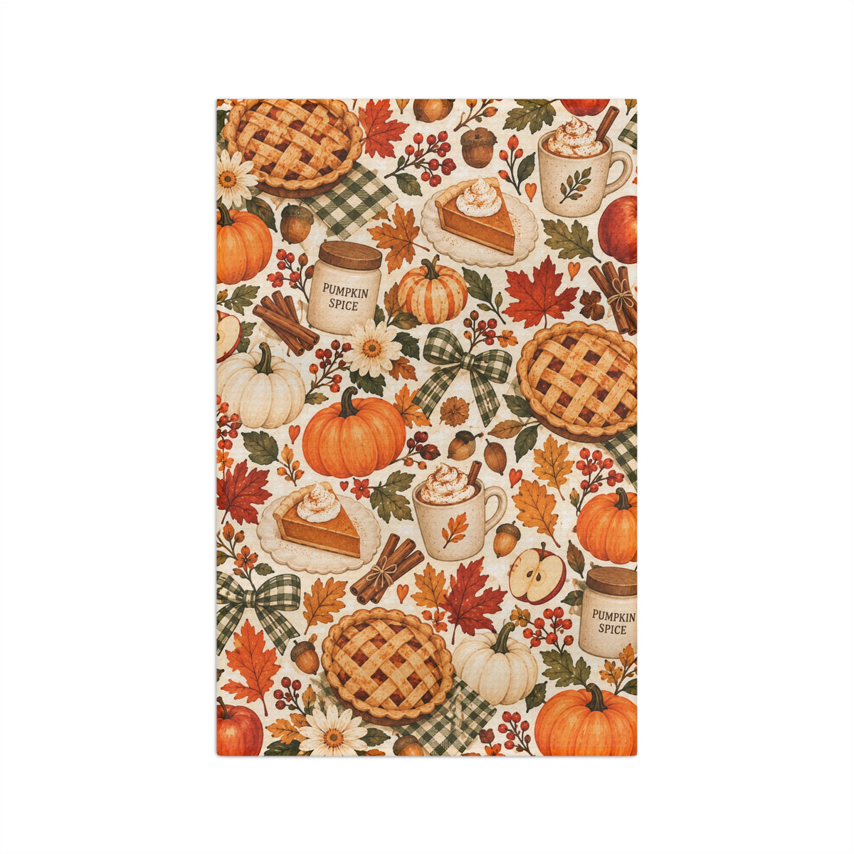 Pumpkin Pie Season Microfiber Tea Towel