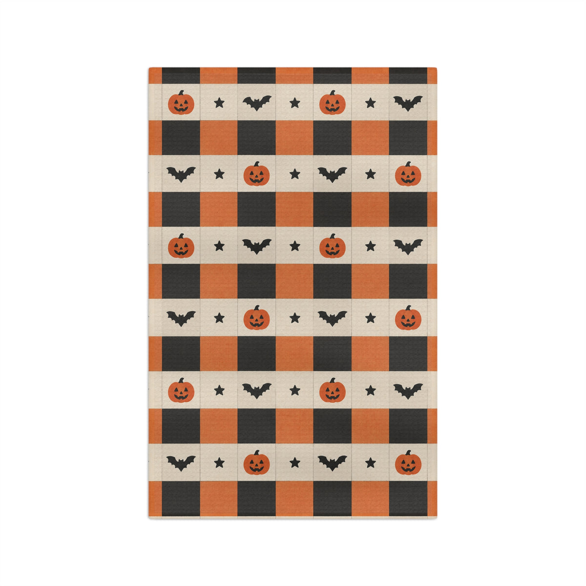 Spooky Check Microfiber Tea Towel