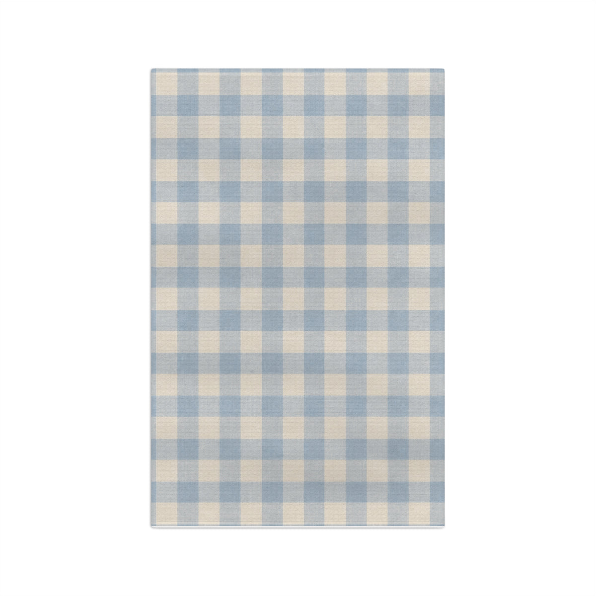Blue Gingham Microfiber Tea Towel